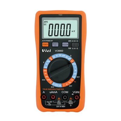VC890D 真有效值,背光顯示,二極管三極管,通斷報警,數據保持,手動量程[維希儀器]