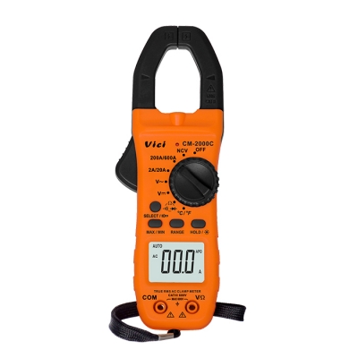 CM-2000C 鉗口張開28mm，800A真有效值測量，NCV功能，溫度測量，背光顯示，鉗頭照明。
