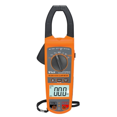 CM-2046  鉗口張開52mm 交直流1000A真有效值測量， 溫度測量，NCV功能，背光顯示，鉗頭照明。